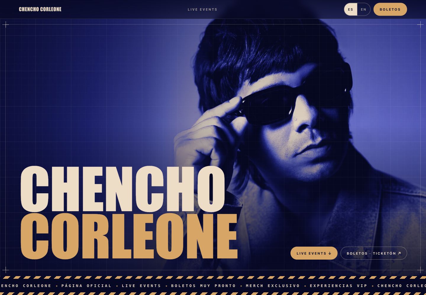 Chencho Corleone — The website